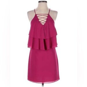 🩷 Ali & Jay Pink Ruffled Dress